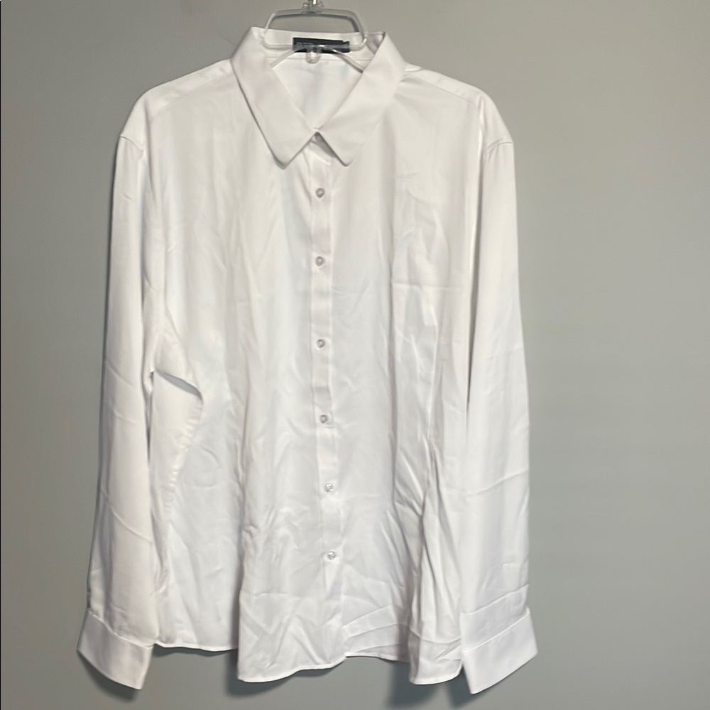 J.VER White Button Down Dress Shirt Size 3XL NWOT